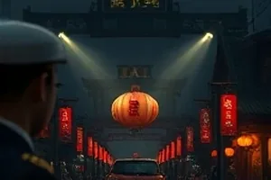 《旧书店的夏天》封面：书架深处透进的一束斜光