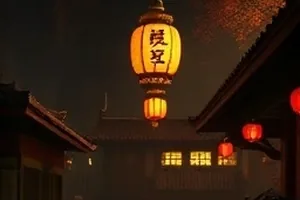 《三楼的灯》封面：深夜走廊尽头亮着的一盏灯